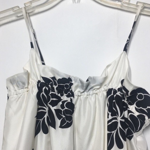 Club Monaco Silk Floral Strapy Mini Dress Small - Picture 9 of 10